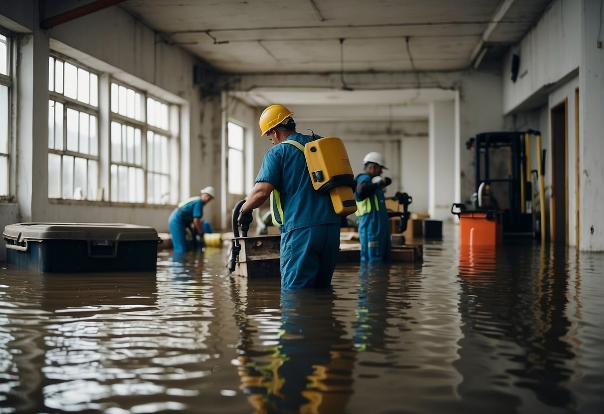 Repairing water damage area